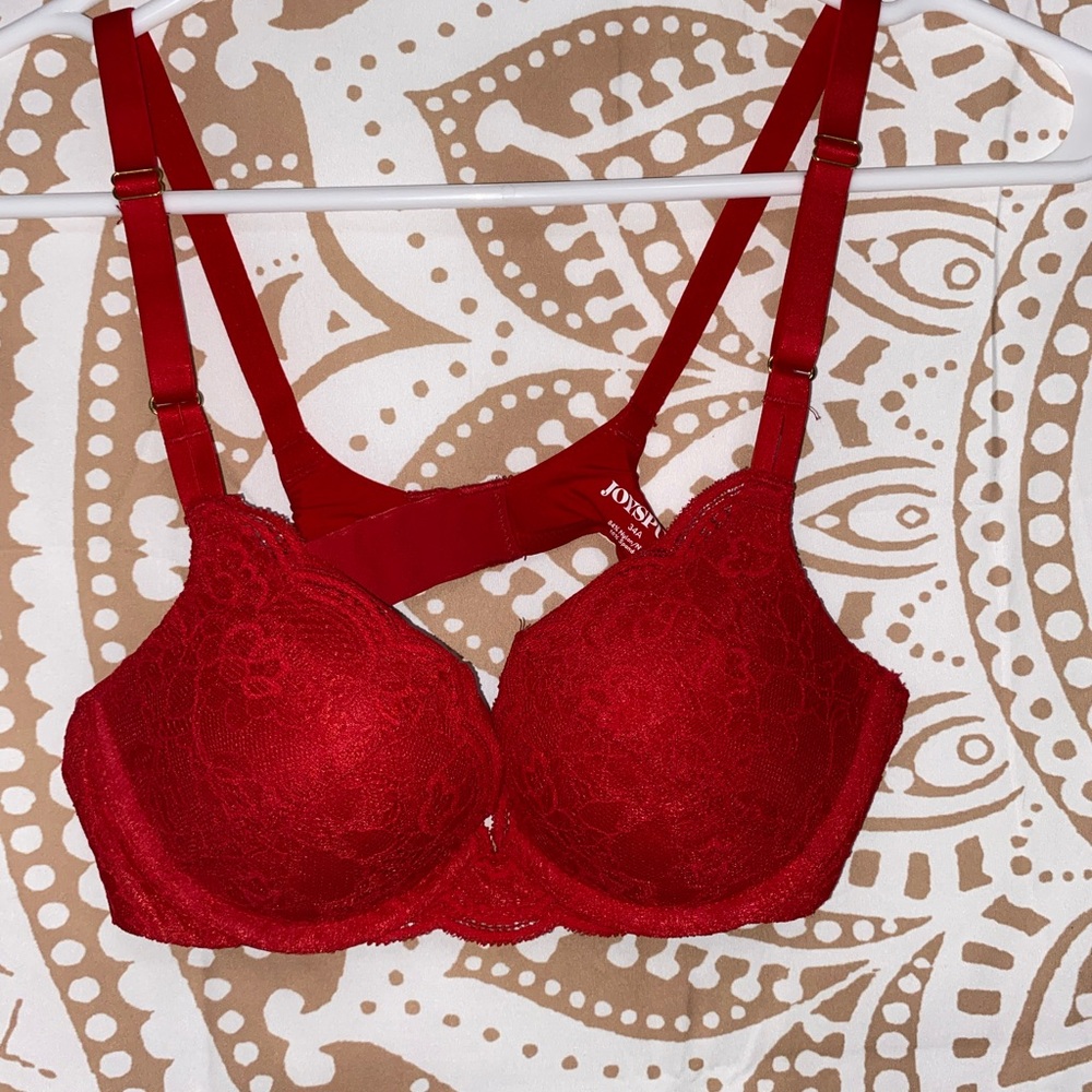Red 34A push up bra brand JOYSPUN